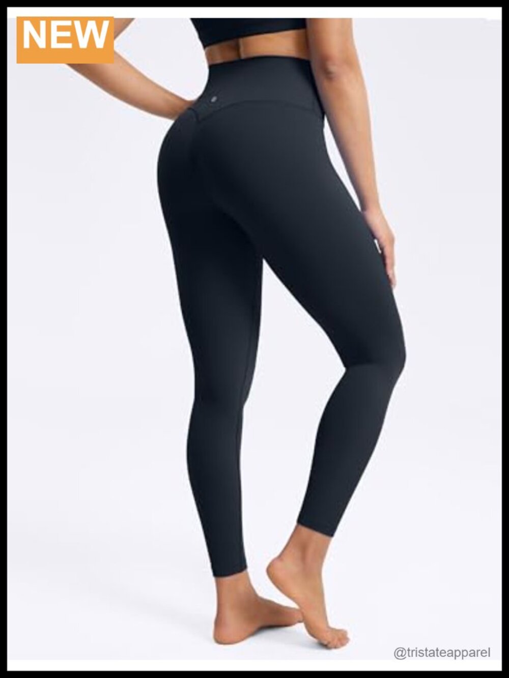 No Front Seam High Waisted Yoga Leggings 25" 28" Buttery Soft Stretchy Athletic - Picture 2 of 5